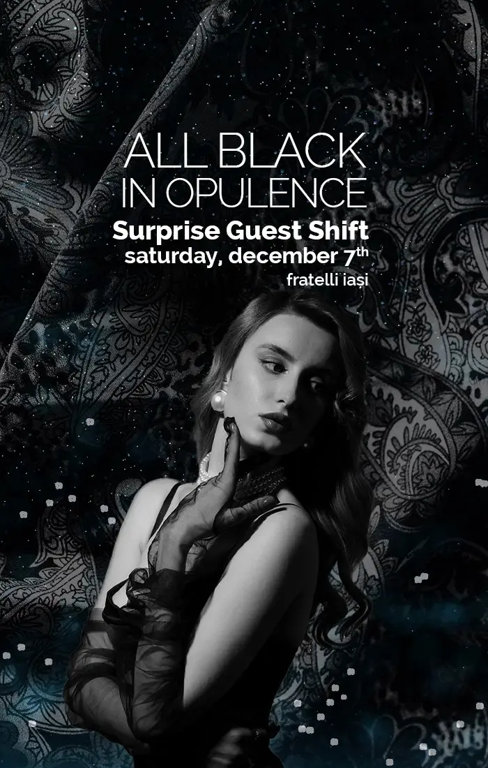 All black in opulence!